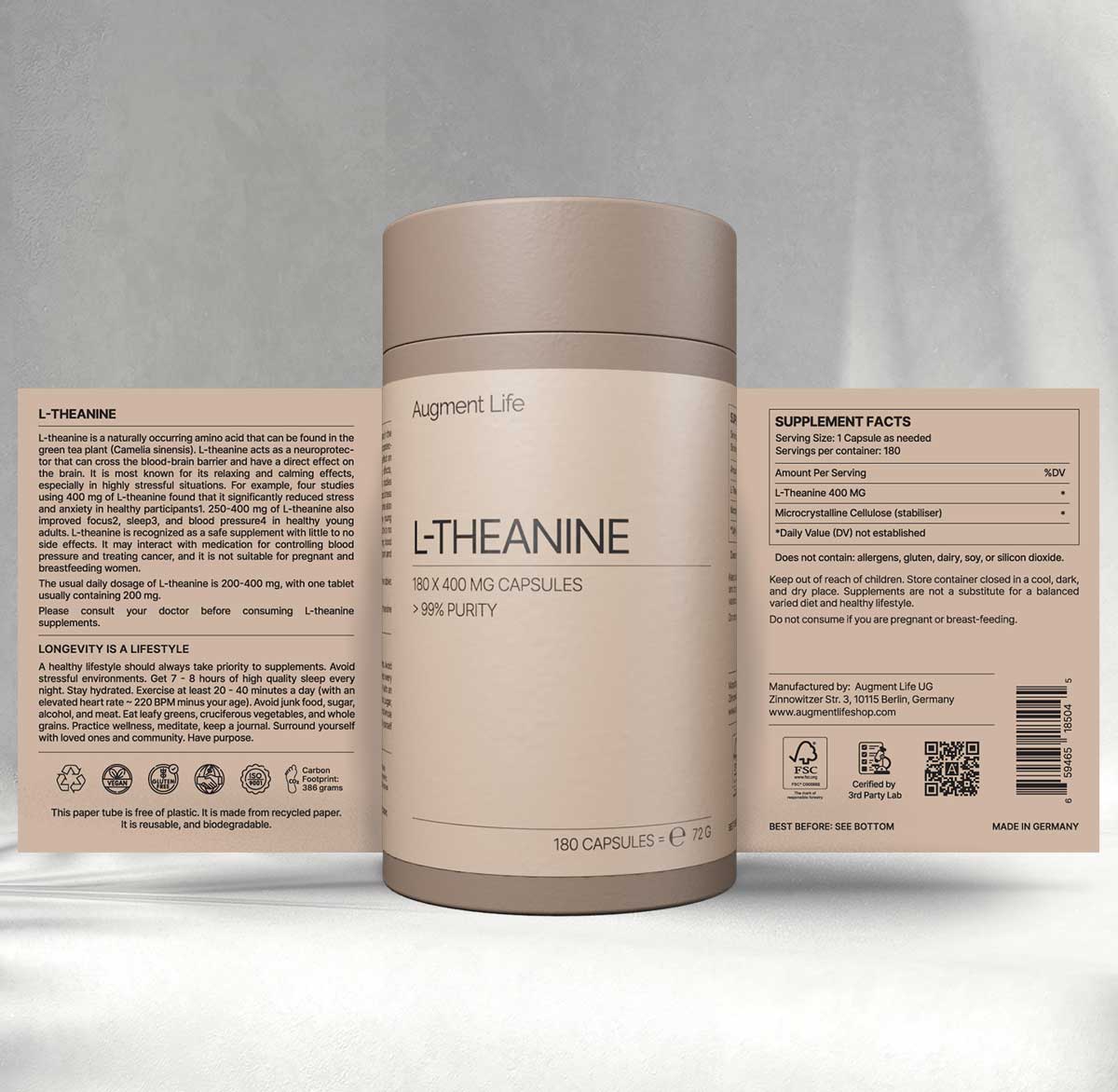 L-teanină 400 mg