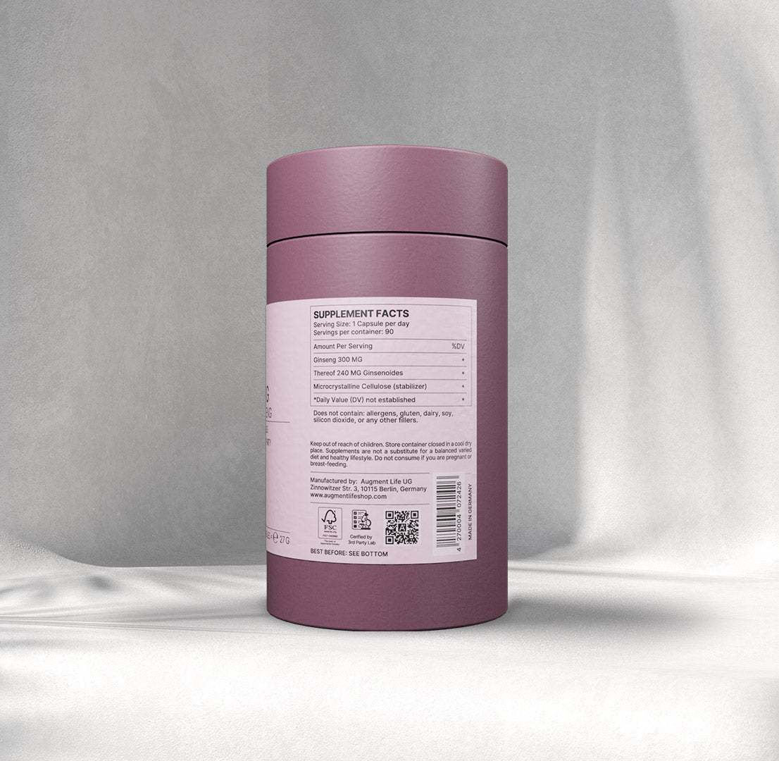 Ginseng - 300 mg x 90 capsule - Panax Ginseng - 80% Ginsenozide