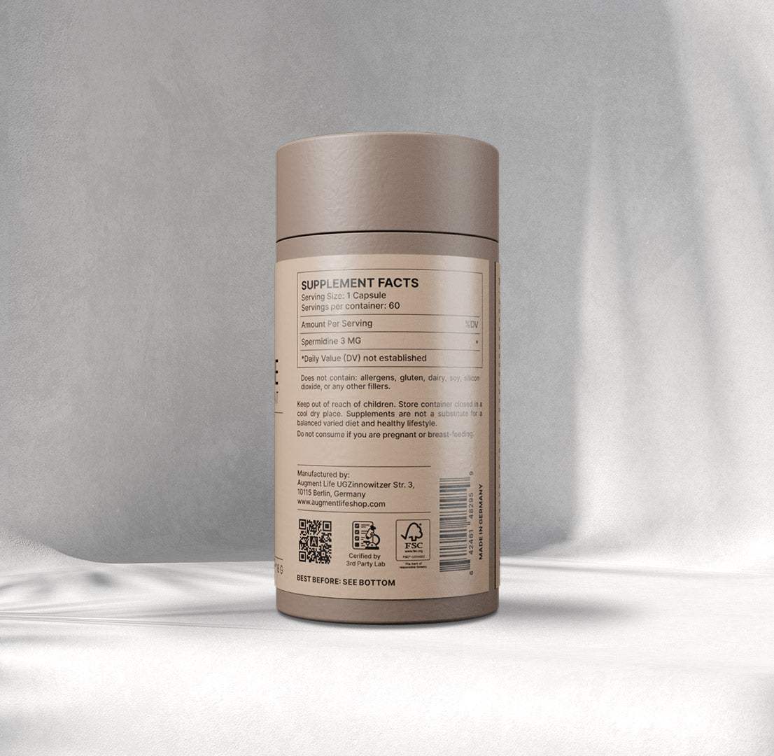 Spermidina - capsule 3mg - susține procesul de autofagie